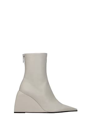 Off-White Ankle boots Women Leather Gray