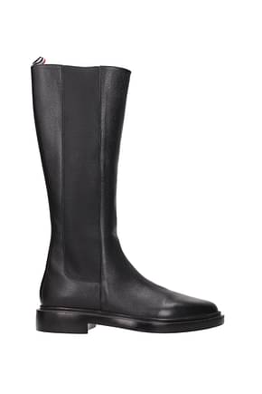 Thom Browne Boots Women Leather Black