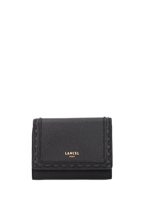 Lancel Wallets Women Leather Black