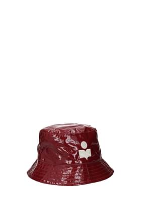 Isabel Marant Hats Women Linen Red Burgundy