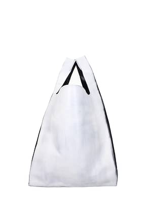 Maison Margiela Handbags Women Leather Gray Off White