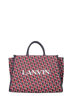 Lanvin Handbags tote Women Fabric  Blue Red