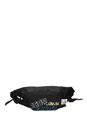 Lanvin Backpack and bumbags Men Fabric  Black