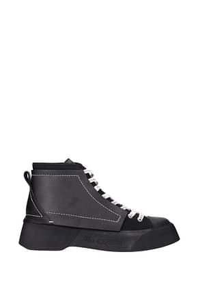 Jw Anderson Sneakers Men Leather Black White