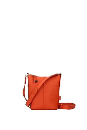 Max Mara Crossbody Bag Women Leather Orange