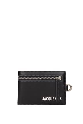 Jacquemus Wallets Men Leather Black