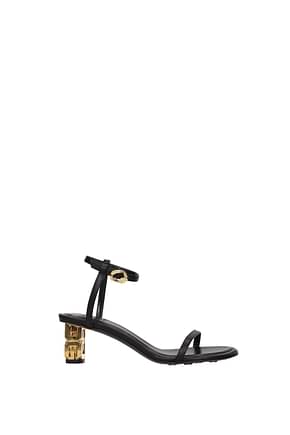 Givenchy Sandals g cube Women Leather Black