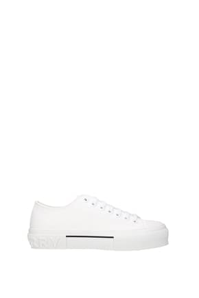 Burberry Sneakers Homme Tissu Blanc