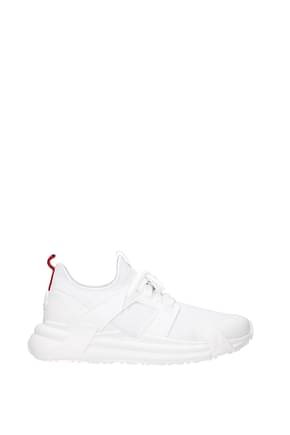 Moncler Sneakers Uomo Tessuto Bianco