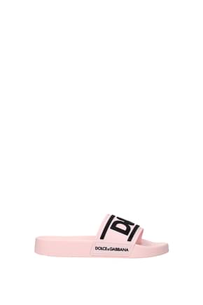 Dolce&Gabbana 拖鞋和木屐 女士 橡皮 粉色