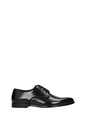 Dolce&Gabbana ربط الحذاء و مونكستراب raffaello رجال جلد أسود