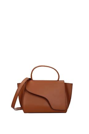 ATP Atelier Handbags arezzo Women Leather Brown Brandy
