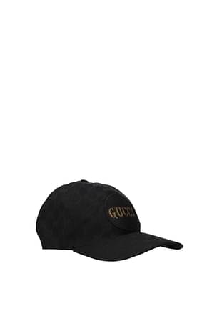 Gucci Hats Men Polyester Black