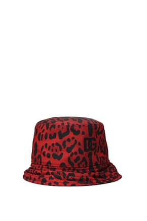 Dolce&Gabbana القبعات رجال مادة البولي أميد أحمر