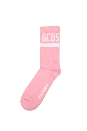 GCDS Short socks Women Cotton Pink Pink