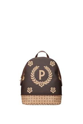 Pollini Backpacks and bumbags Women PVC Brown Cream