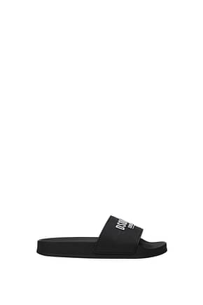 Dsquared2 Slippers and clogs Women Rubber Black
