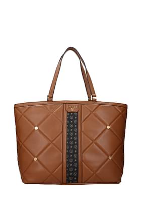 Pollini Shoulder bags Women Polyurethane Brown Leather