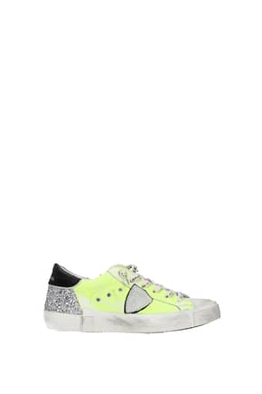 Philippe Model Sneakers prsx low Women Leather Yellow Fog