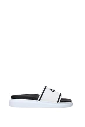 Alexander McQueen Slippers and clogs Men Rubber White Black