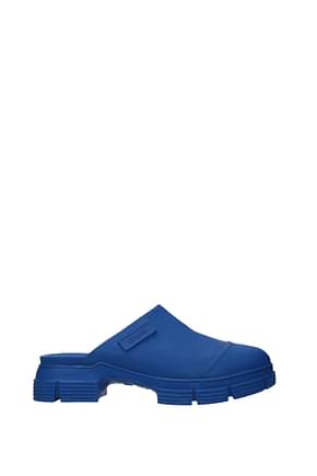 Ganni Slippers and clogs Women Rubber Blue