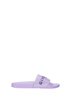 Givenchy Slippers and clogs Women Rubber Violet Lilac
