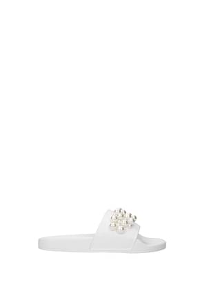 Stuart Weitzman Slippers and clogs Women Leather White