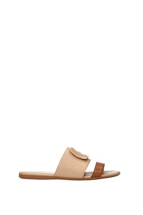Hogan Slippers and clogs Women Leather Beige