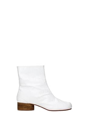Maison Margiela टखने तक ढके जूते महिलाओं चमड़ा सफेद