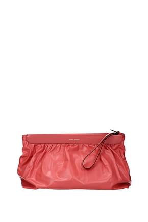 Isabel Marant Clutches Women Leather Pink Neon Pink