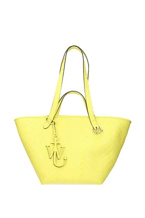 Jw Anderson Handtaschen Damen Leder Gelb Zitrone
