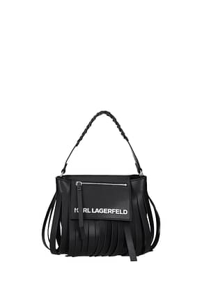 Karl Lagerfeld 手袋 女士 聚氨酯 黑色