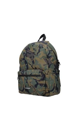 Alexander McQueen Backpack and bumbags Men Fabric  Green Military Green