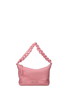Miu Miu कंधे पर डालने वाले बैग महिलाओं चमड़ा गुलाबी