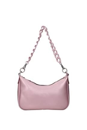 Gum By Gianni Chiarini कंधे पर डालने वाले बैग महिलाओं रबर गुलाबी