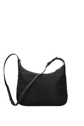 Gum By Gianni Chiarini कंधे पर डालने वाले बैग महिलाओं नायलॉन काली