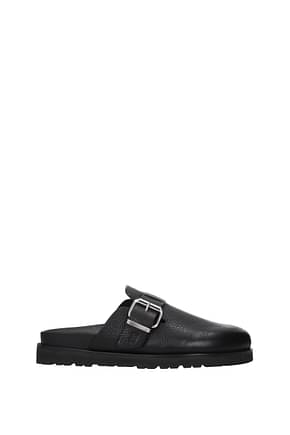 Dsquared2 Slippers and clogs Men Leather Black