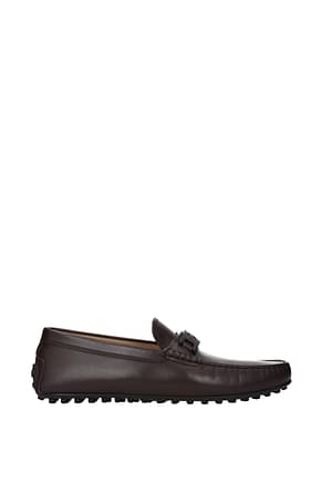 Tod's Loafers city gommino Men Leather Brown Dark Brown