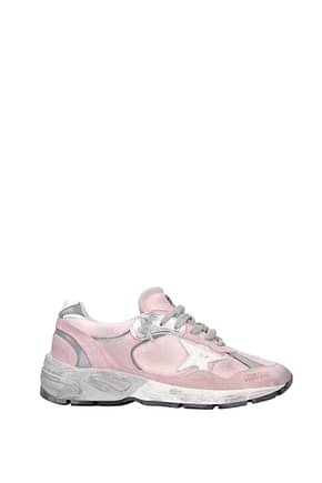 Golden Goose Sneakers Men Fabric  Pink