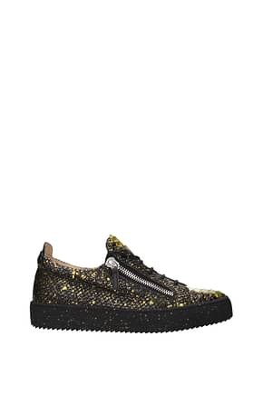 Giuseppe Zanotti Sneakers may lond Men Leather Black Lime