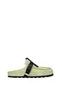 Alexander McQueen Slippers and clogs mcq Men Suede Green