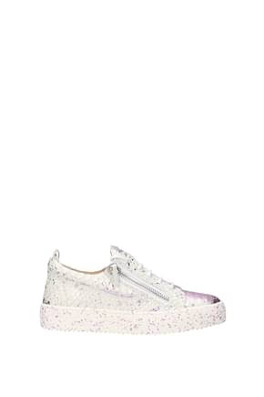 Giuseppe Zanotti Sneakers may lond Women Leather White Lavender
