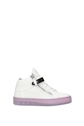 Giuseppe Zanotti Sneakers Women Leather White Lilac