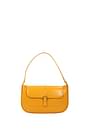 By Far Handbags miranda Women Leather Orange Sunflower