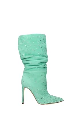 Paris Texas Boots holly Women Suede Green Water
