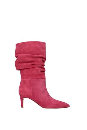 Paris Texas Boots Women Suede Pink Hibiscus