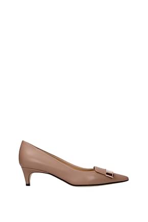 Sergio Rossi Pumps sr1 Women Leather Pink Cameo
