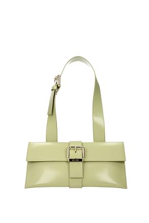 By Far Shoulder bags carol Women Leather Green Olive