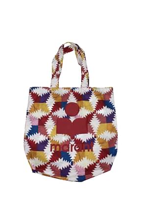 Isabel Marant Shoulder bags Women Fabric  Multicolor Bordeaux