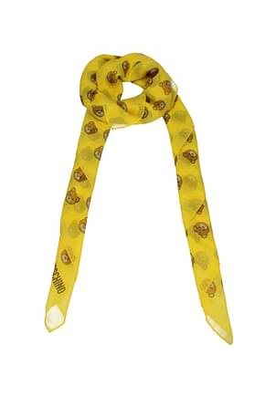 Moschino فولارد نساء الحرير أصفر